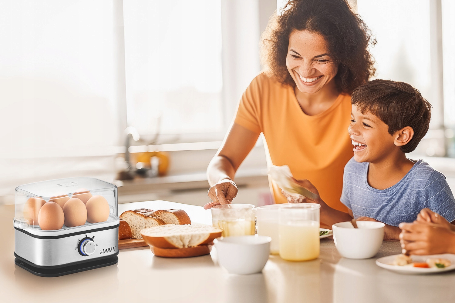 Jajowar do gotowania 6 JAJEK 3 STOPNIE POZIOMU TWARDOŚCI Automat EggCooker Maksymalna liczba jajek 6