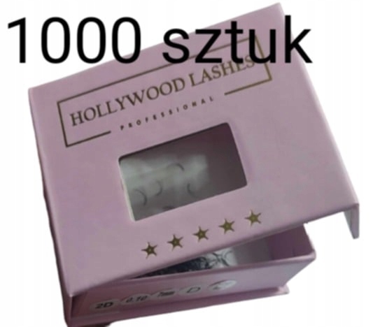 Hotové Vějířky 6D 0,05C 9MM 1000ks Hollywood Lashes