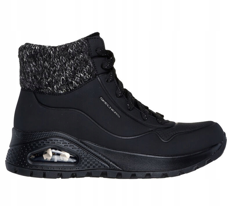 Dámské zimní boty Skechers Uno Rugged Darling Days černé 167988 Blk