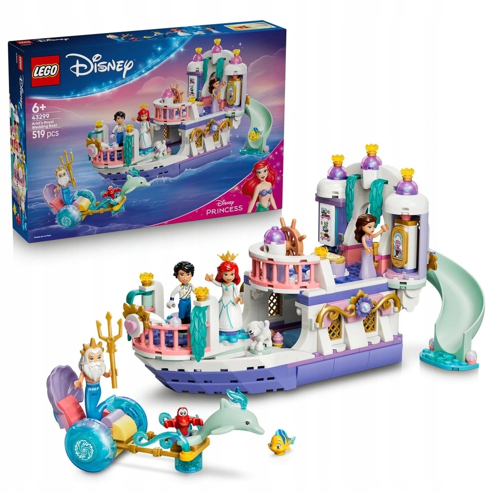 Lego Disney 43299 Arielina loď a královská svatba