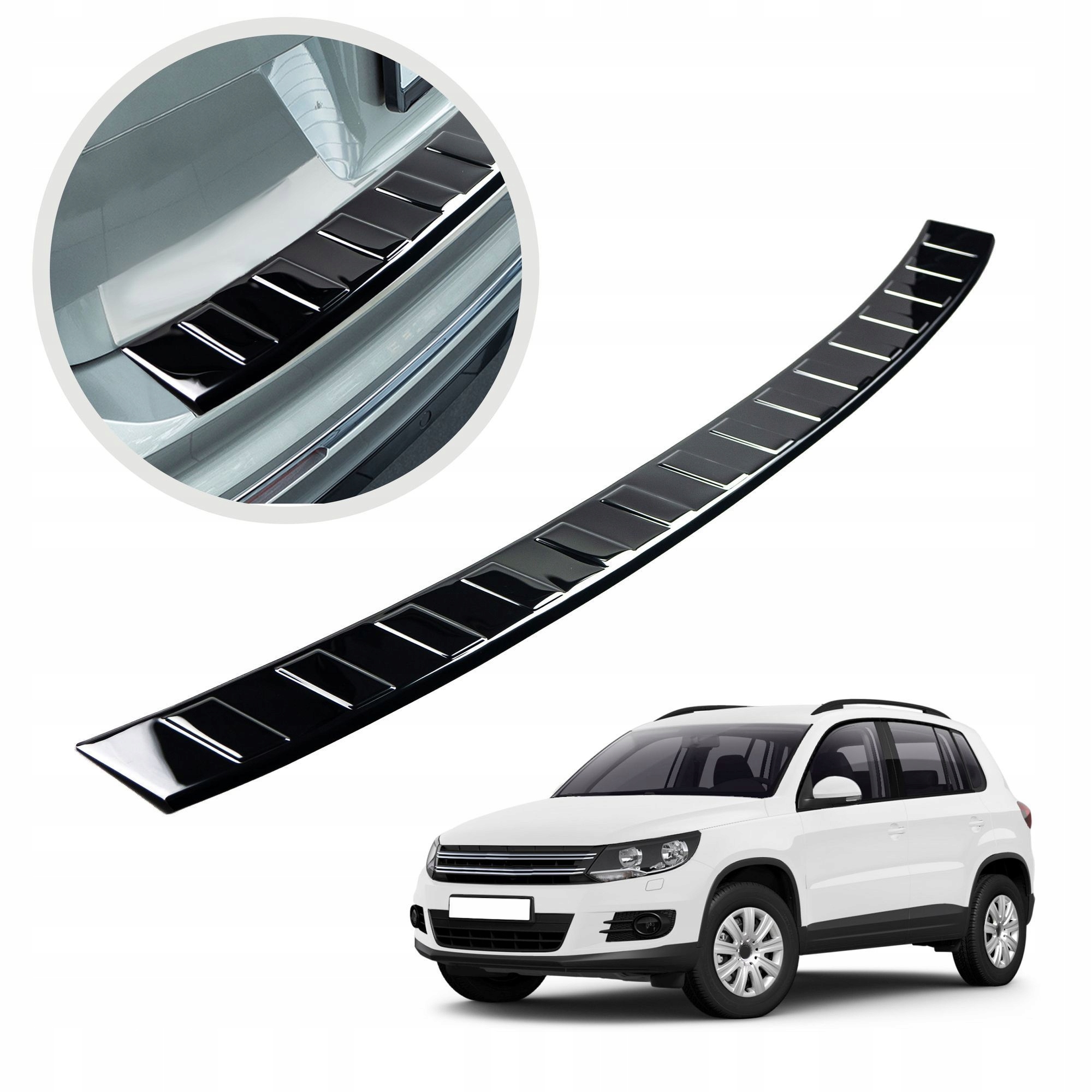 Ochranná lišta na zadný nárazník pre Vw Tiguan II 2016-2024 oceľ