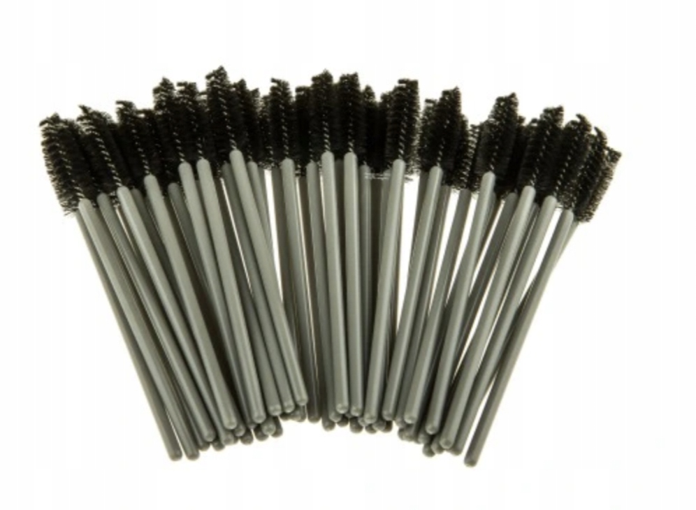 SZCZOTECZKA SPIRALKA do Rzęs Brwi CZARNA 50 sztuk Marka ProjectLashes