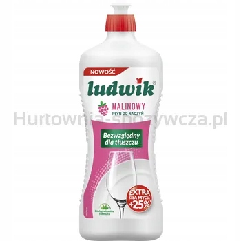 Ludwik Tekutý prostředek na mytí nádobí 900 g Malinový