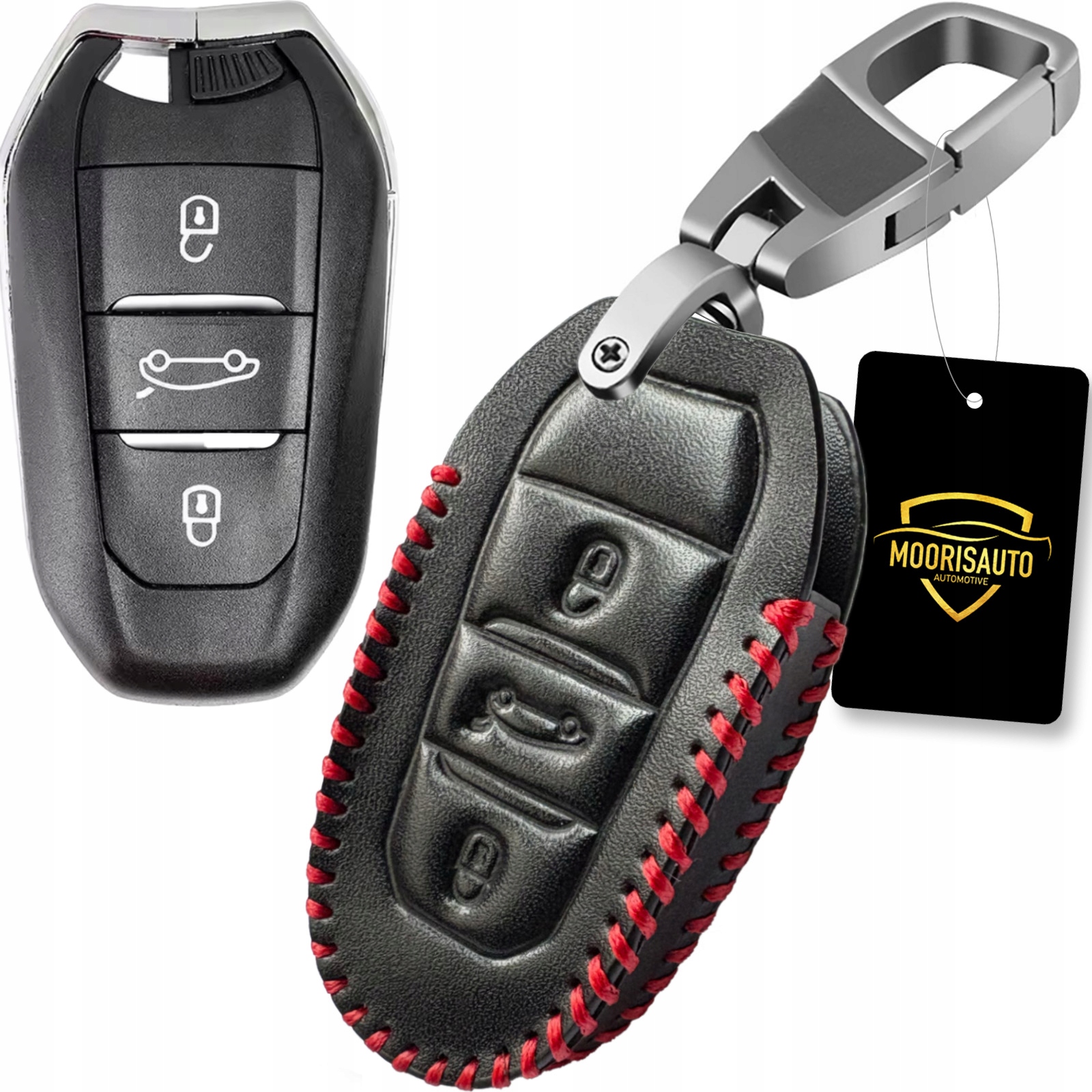 Skórzane etui pokrowiec na kluczyk Citroen C4 C4 Cactus C6 C8 DS6 DS5 C3XR