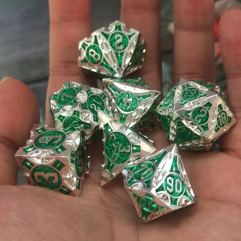 NARADA ELFÓW ZESTAW 7 METALOWYCH KOŚCI KOSTEK RPG Producent RGFK