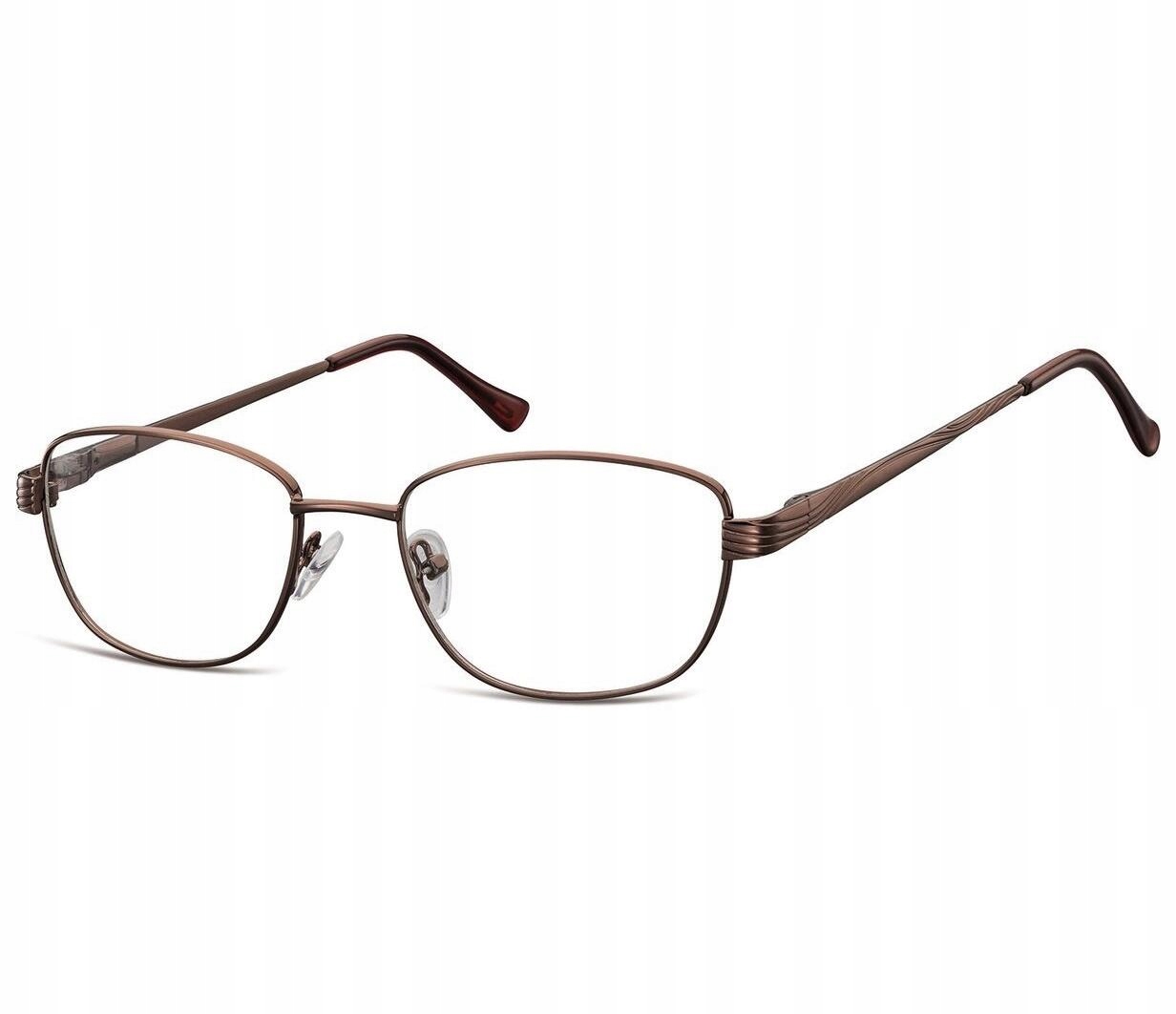 Okulary Oprawki Korekcyjne zerówki Optyczne flexy Unisex Sunoptic Brązowe