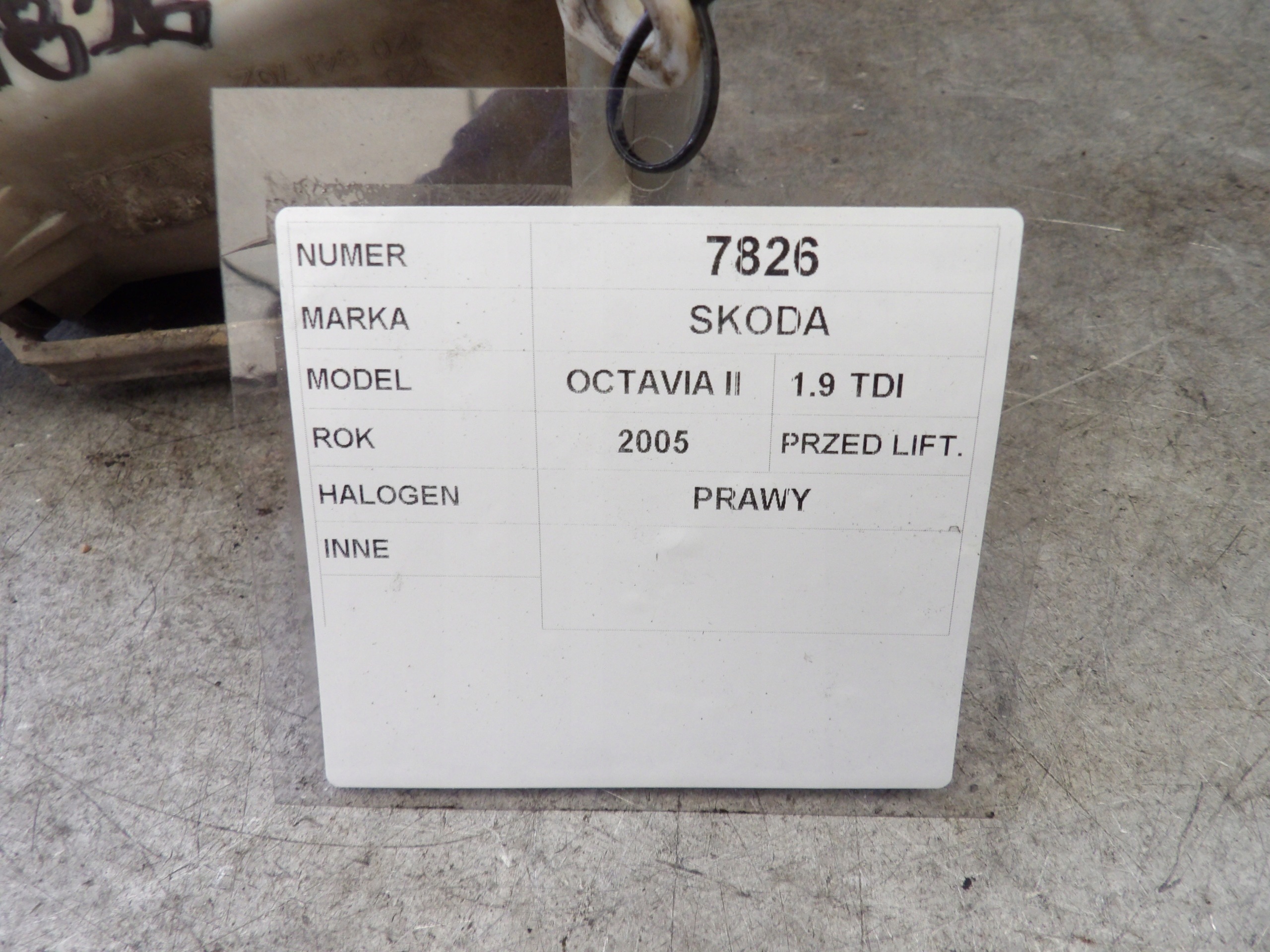 Skoda Octavia II fog light right