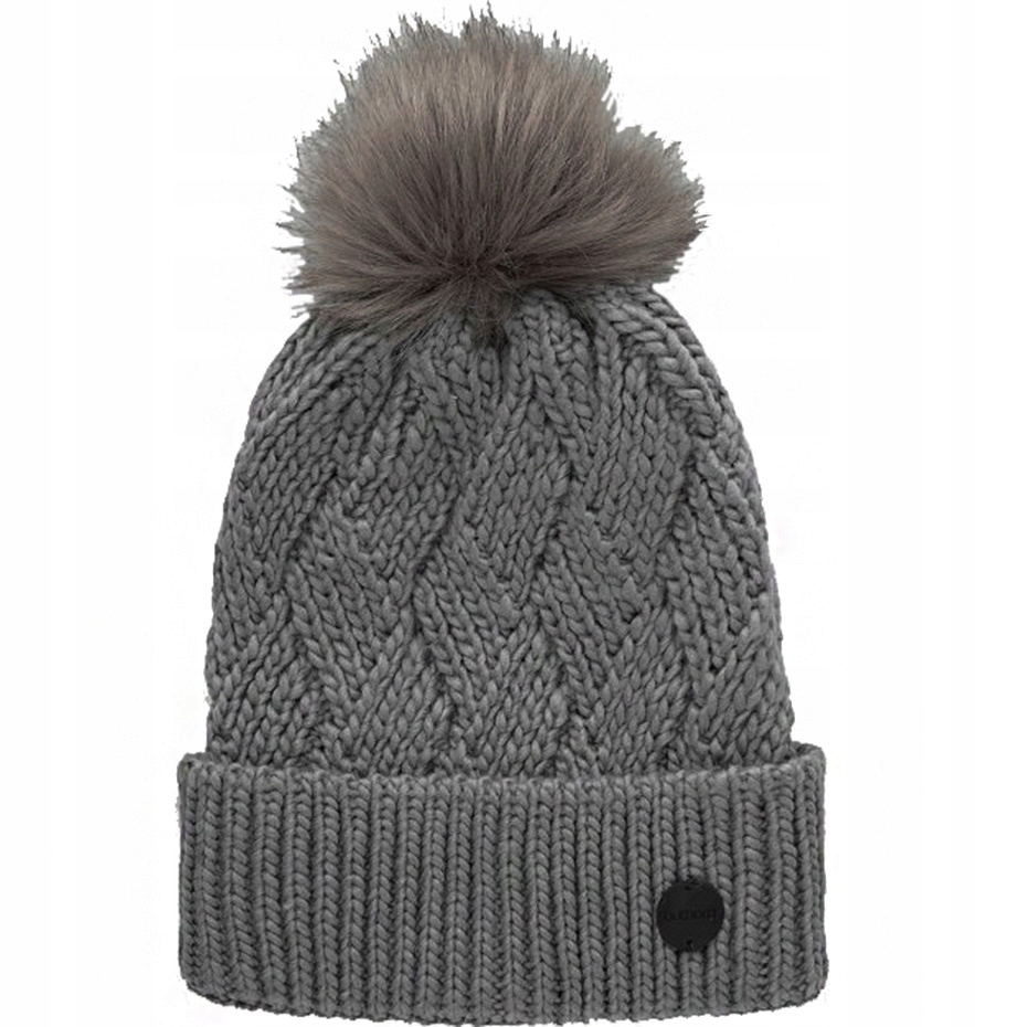 Outhorn czapka damska szara z pomponem, L/XL