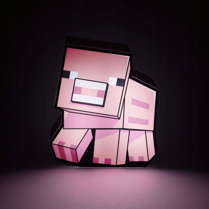 LAMPKA MINECRAFT ŚWINKA PIG Pig Box Light / 16 cm Kod producenta 5055964785451