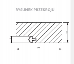 OBU 90L H=2052 Strona lewe