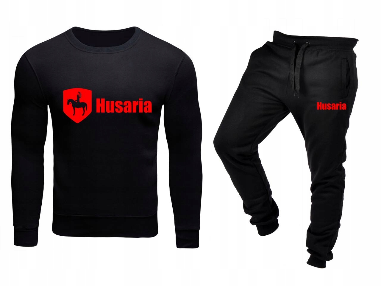Tepláková Souprava Teplákovka Bez Kapuce Husaria Černá XL