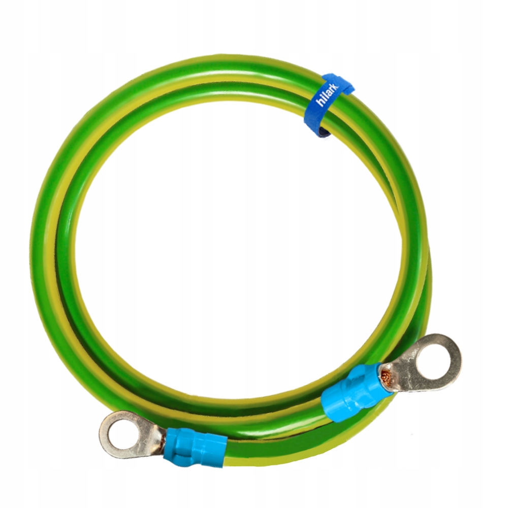 Kabel zemnící žlutozelený LgY 16 mm² s očkem M8 14 m