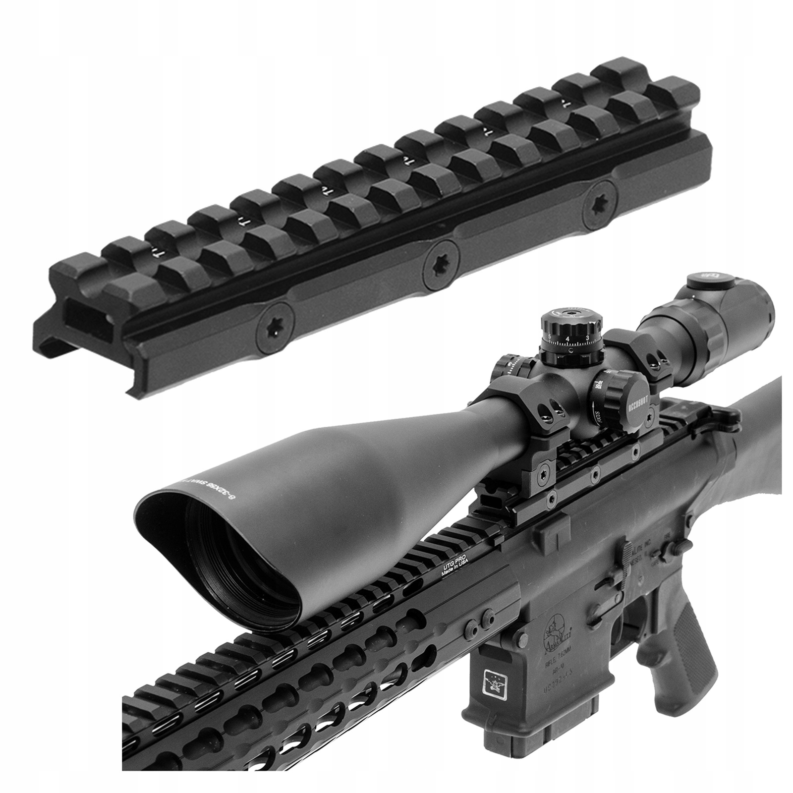 Podwyższenie szyna Picatinny do Optyki Leapers Utg Slim 13 Slotów
