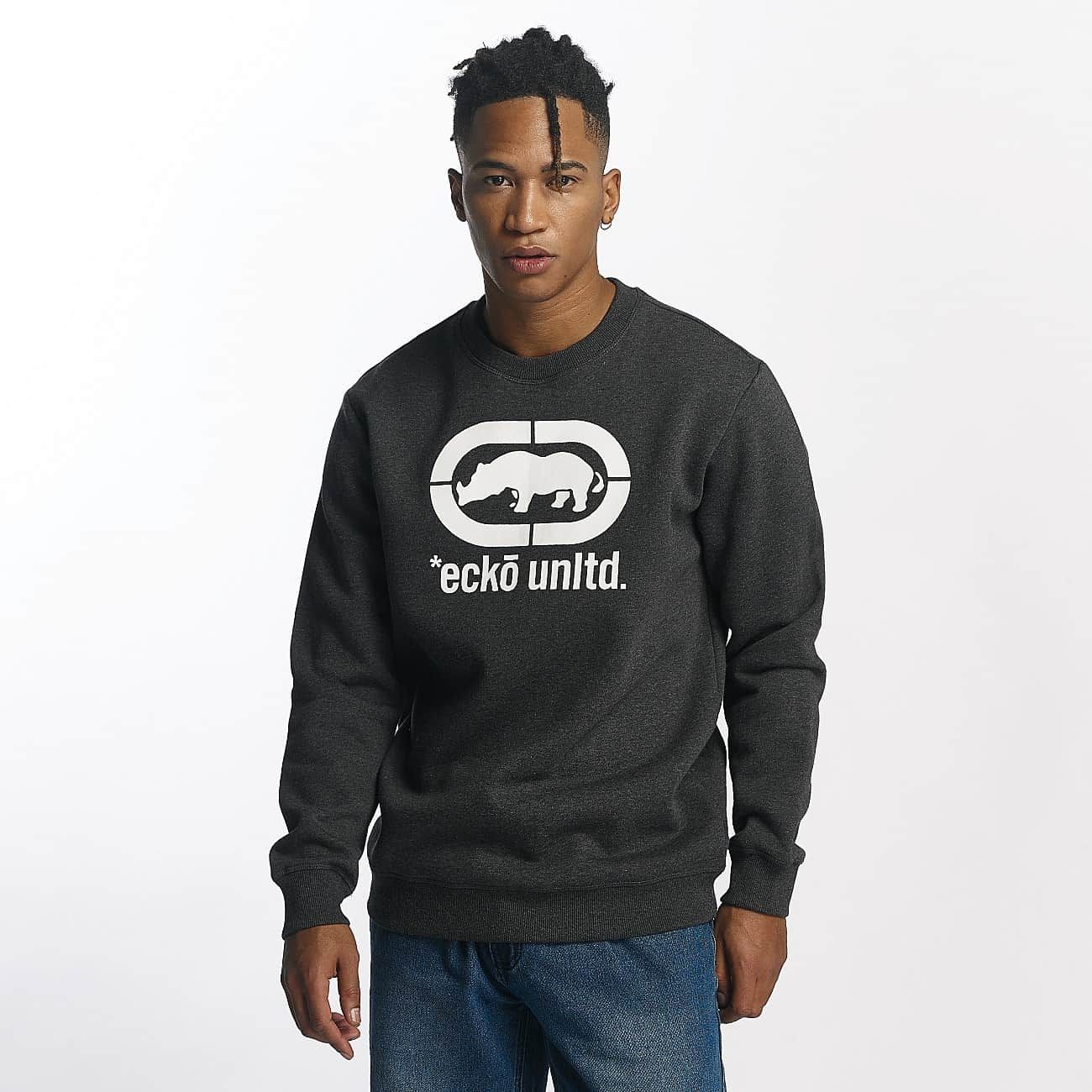 Mikina Ecko Unltd. Základní barva šedá, velikost 3XL.