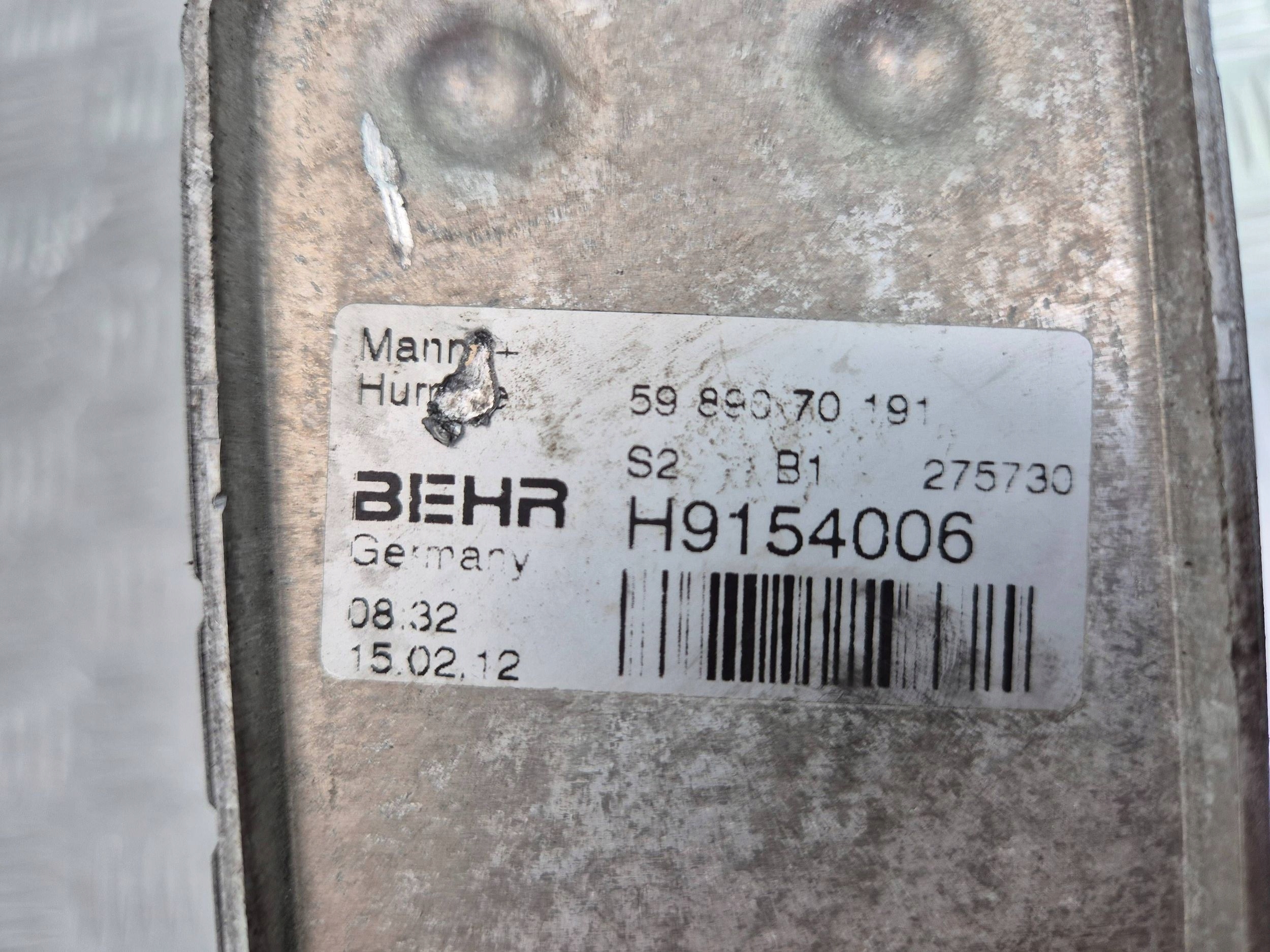 Mercedes C280 W204 Ölfiltergehäuse A2721800510