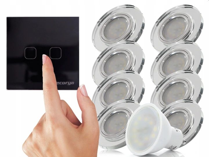 OPRAWKA HALOGEN 8x TAŚMA LED +PODWÓJNY WŁĄCZNIK Kod producenta 7003KW