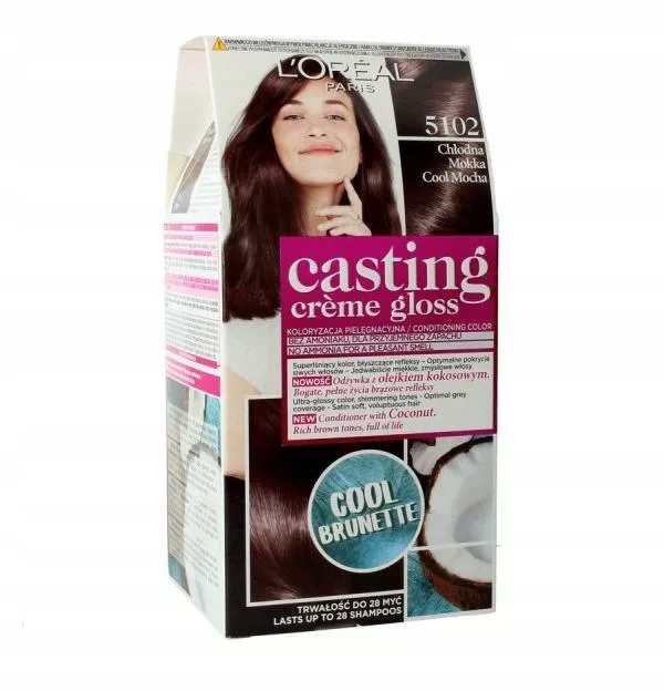 L’Oreal Paris Casting Crème Gloss barva na vlasy odstín 5102 Iced Mocha