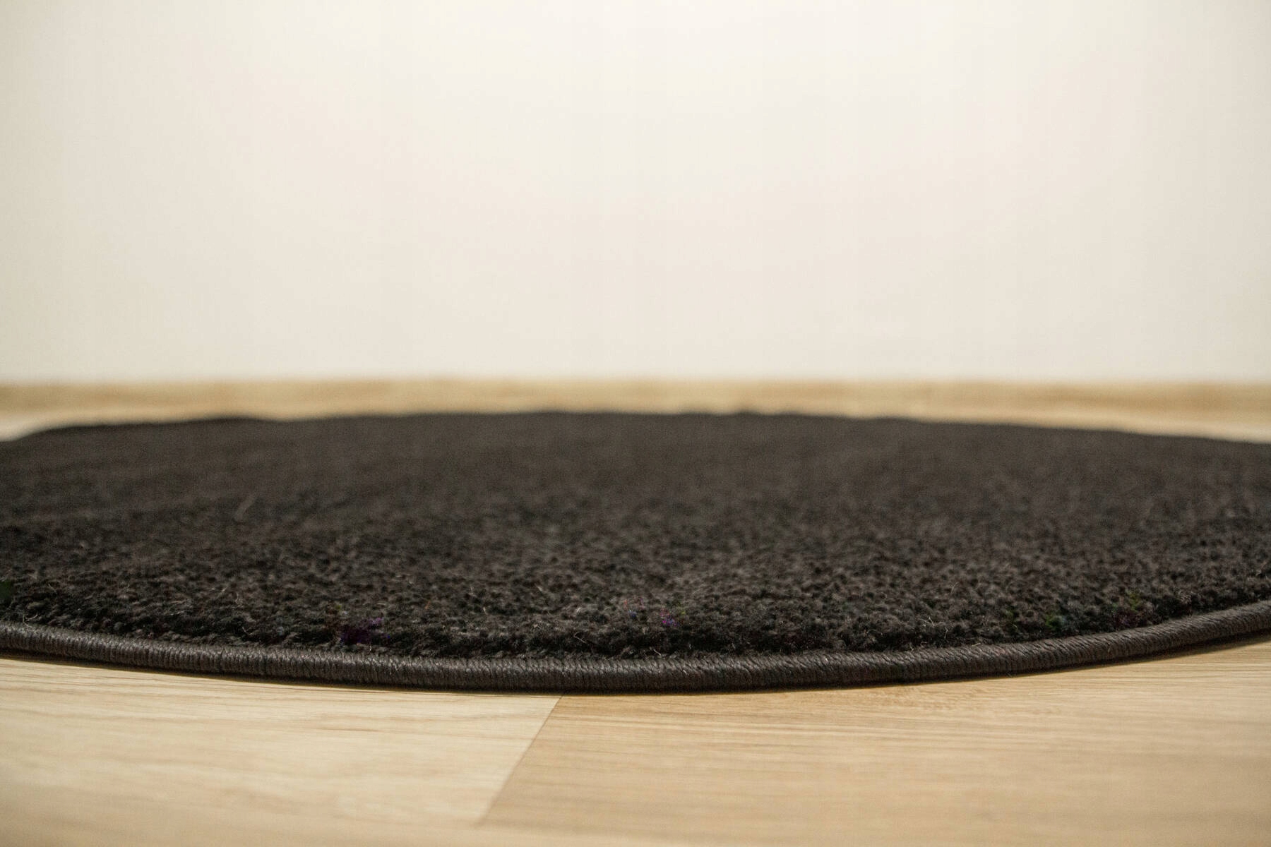 DYWAN OKRĄGŁY CZARNY MODNY MIĘKKIE RUNO DO SALONU POKOJU LIMA śr. 160 cm Materiał wykonania polipropylen