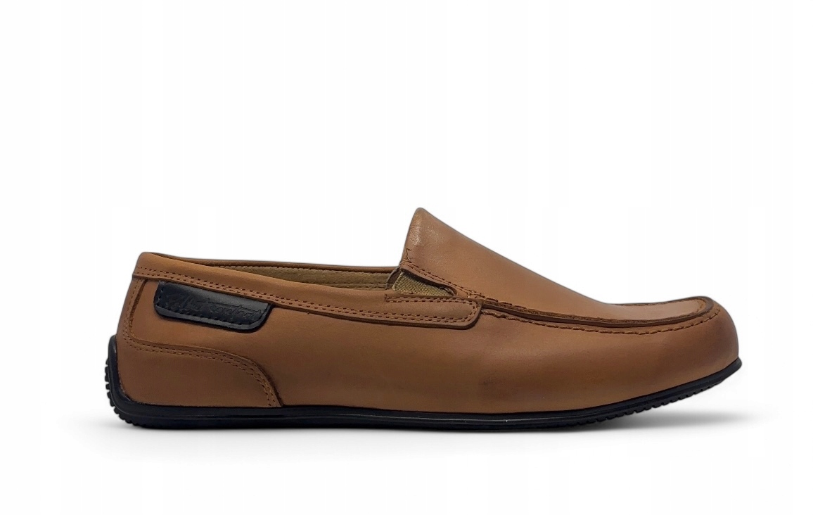 Pánské mokasíny model 2105 Polbut – přírodní kůže, velikost 45