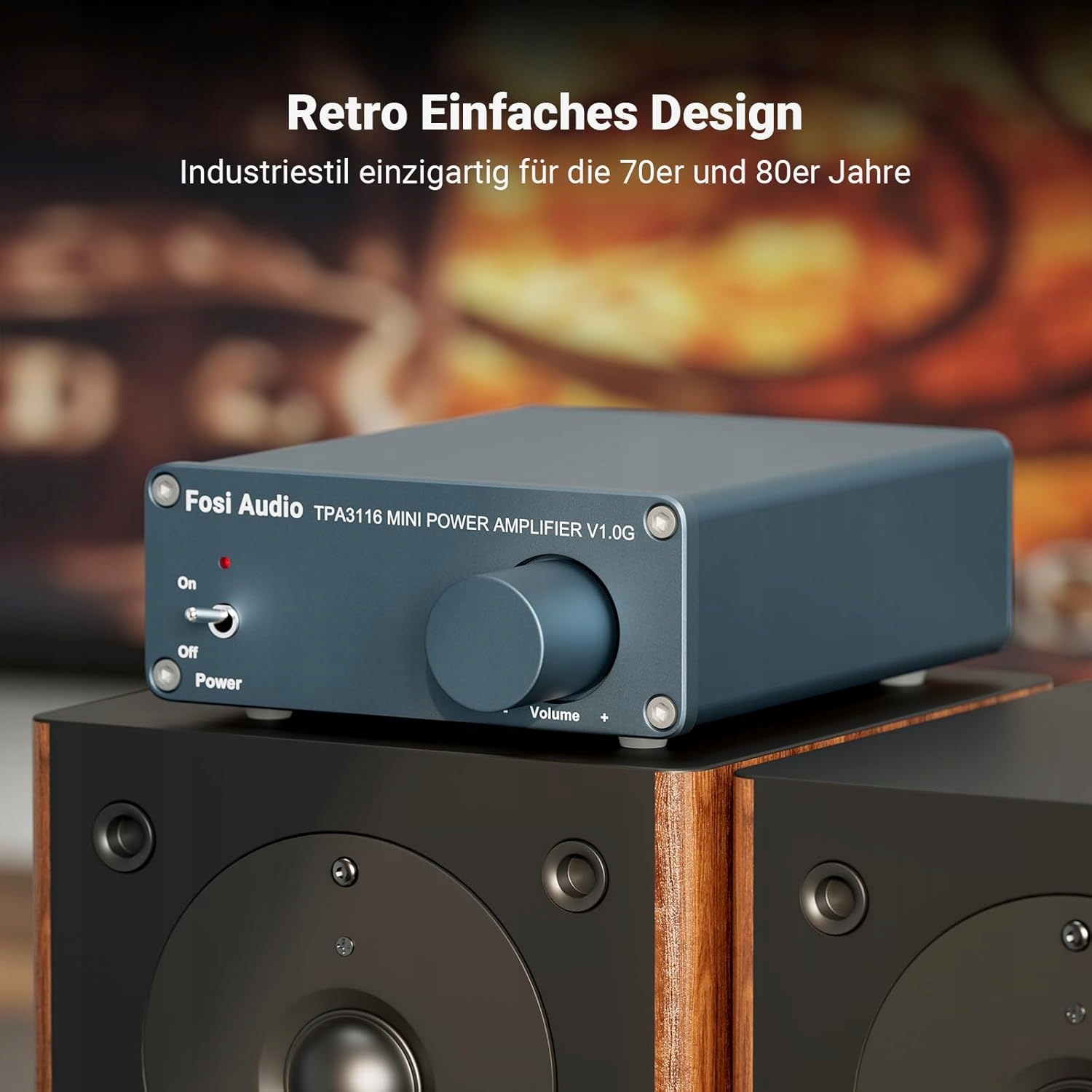 Fosi Audio V1.0G 2-kanálový stereo audio zesilovač, TPA3116 Mini