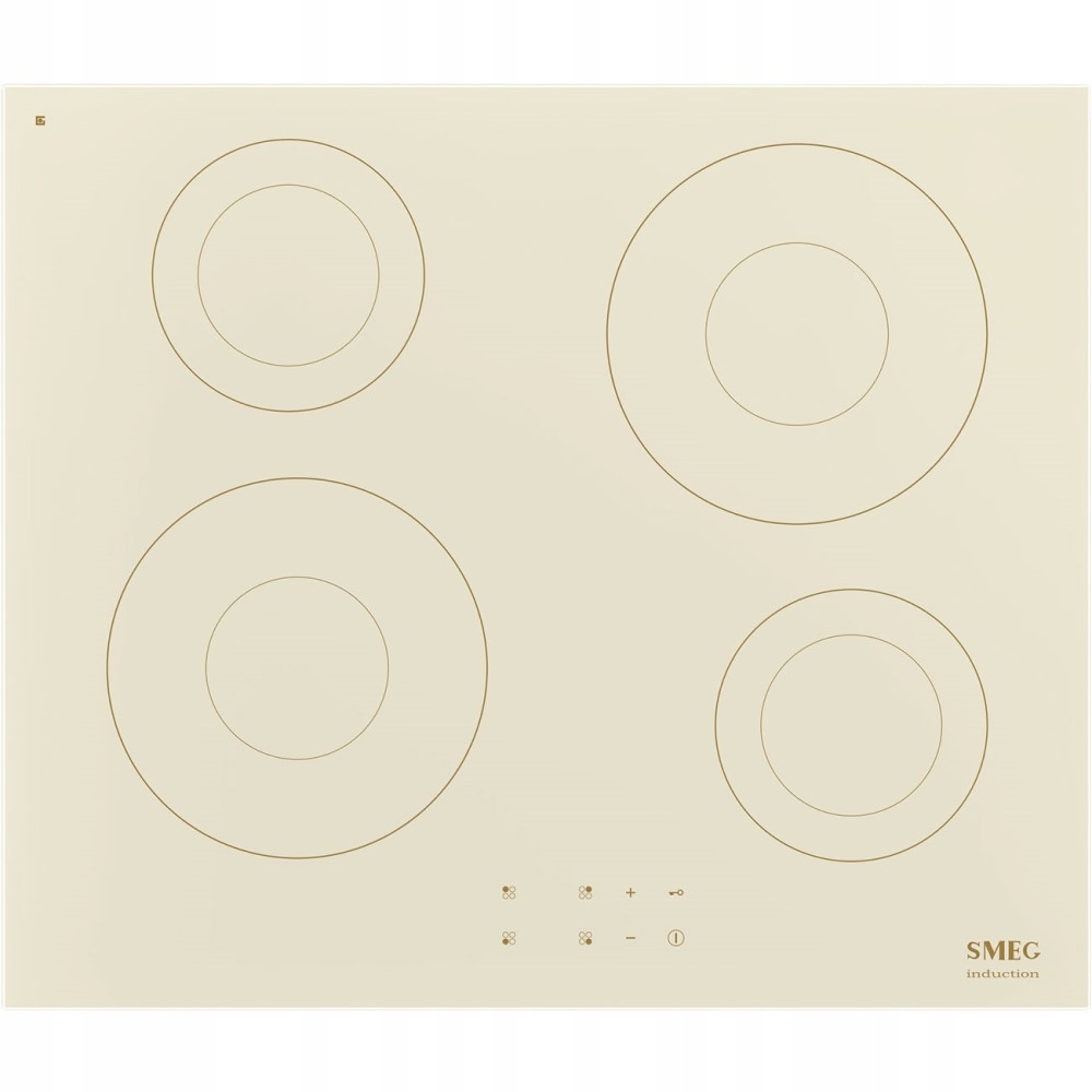 Płyta indukcyjna Smeg SI2641DP kremowa beżowa Patelnia Od Ręki