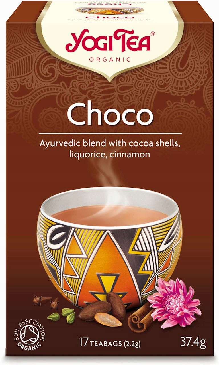 Levně Yogi Tea Čokoládový čaj s kakaem (choco) Bio (17 x 2,2 g) 37,4 g