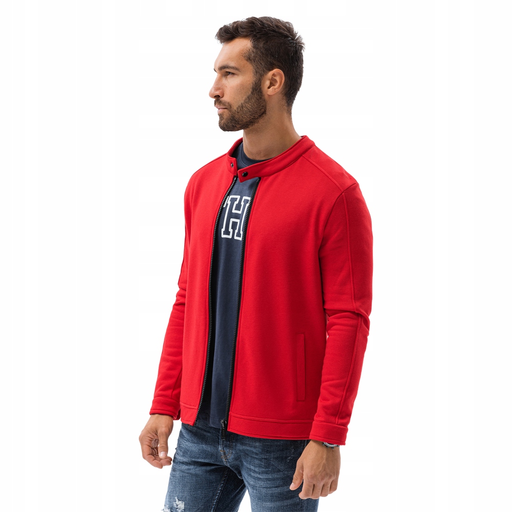 

Bluza męska rozpinana stójka B1071 czerwona XXL