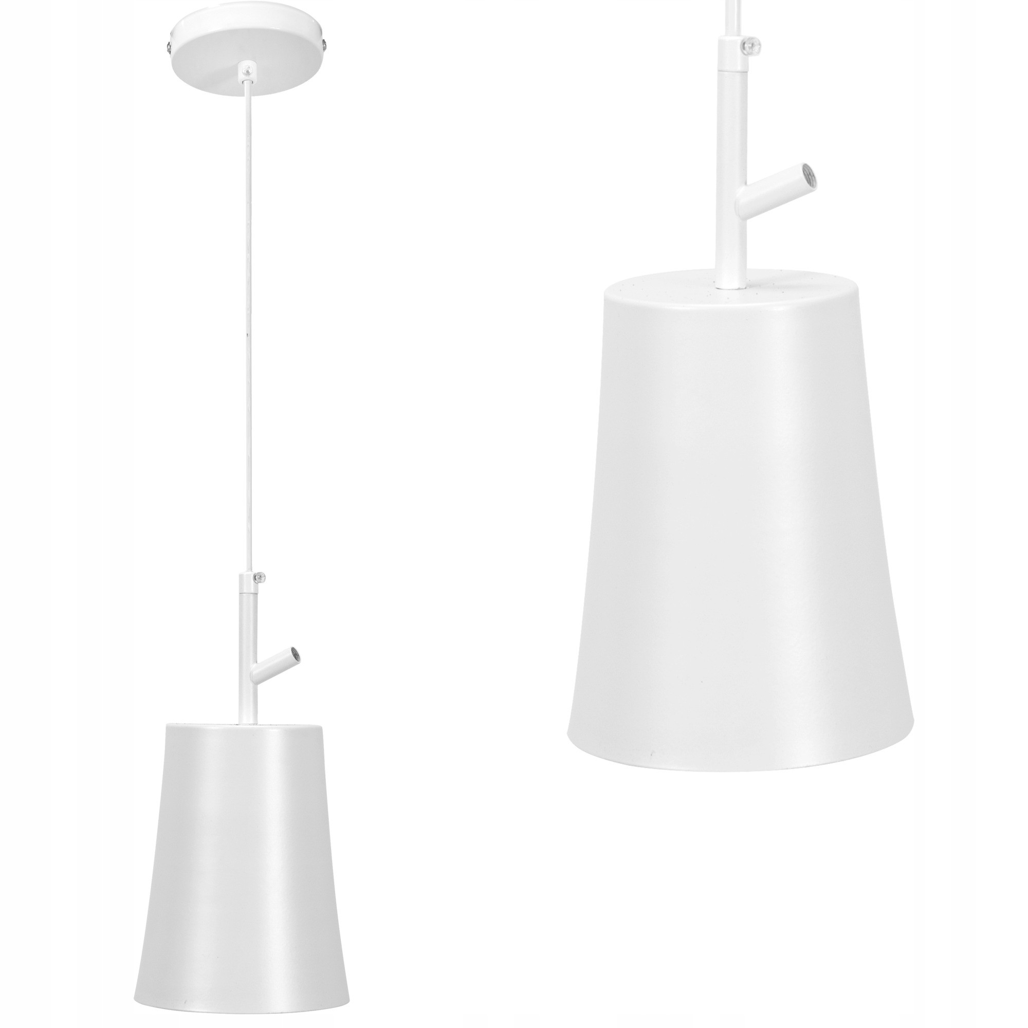 Stropná závesná lampa Loft Metal White