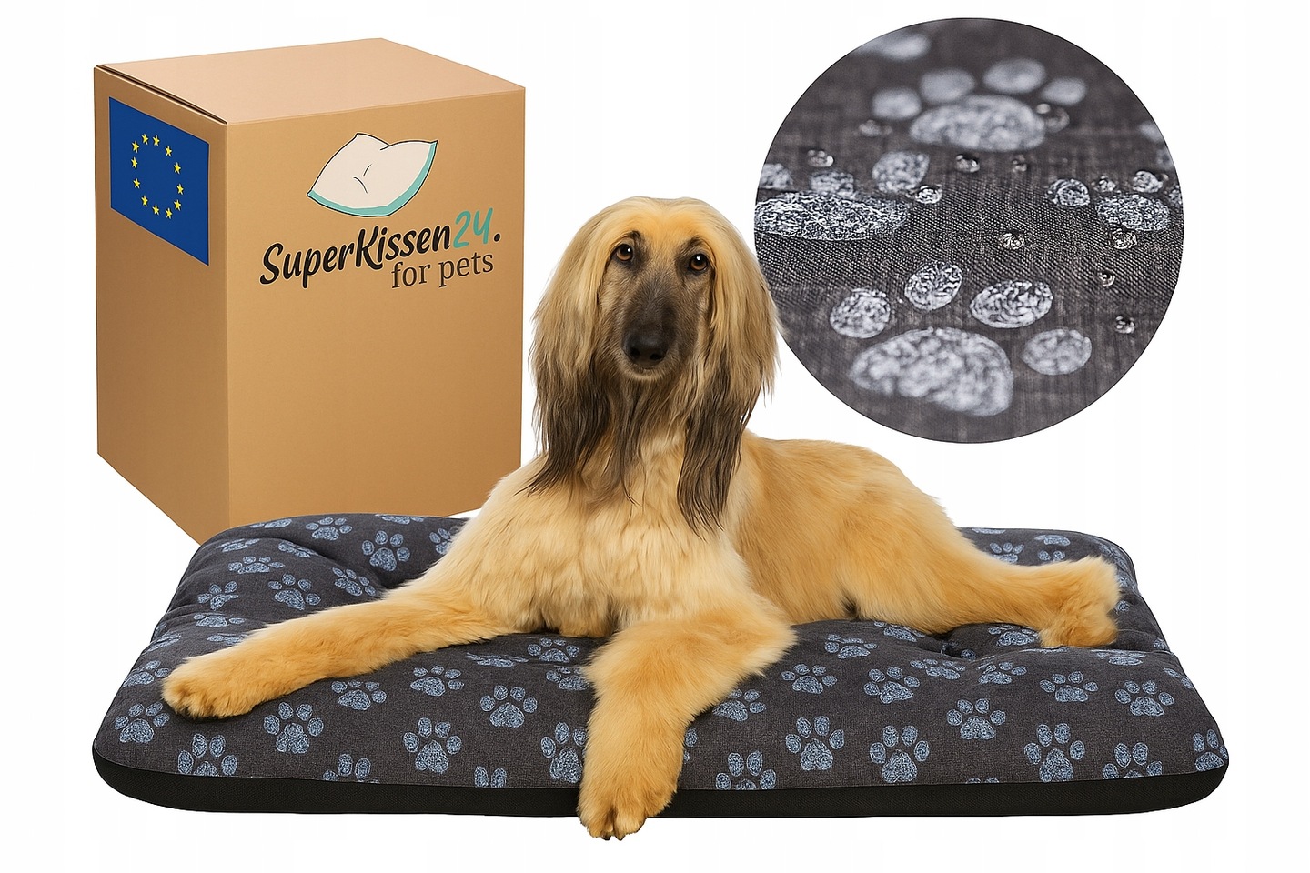 Levně Psí Polštář měkká nadýchaná matrace matrace kotec 100x70 Paws Linen!