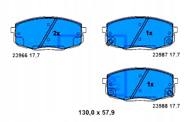 Ate Brzdové Destičky Kia Přední Cee'd 06- Ate