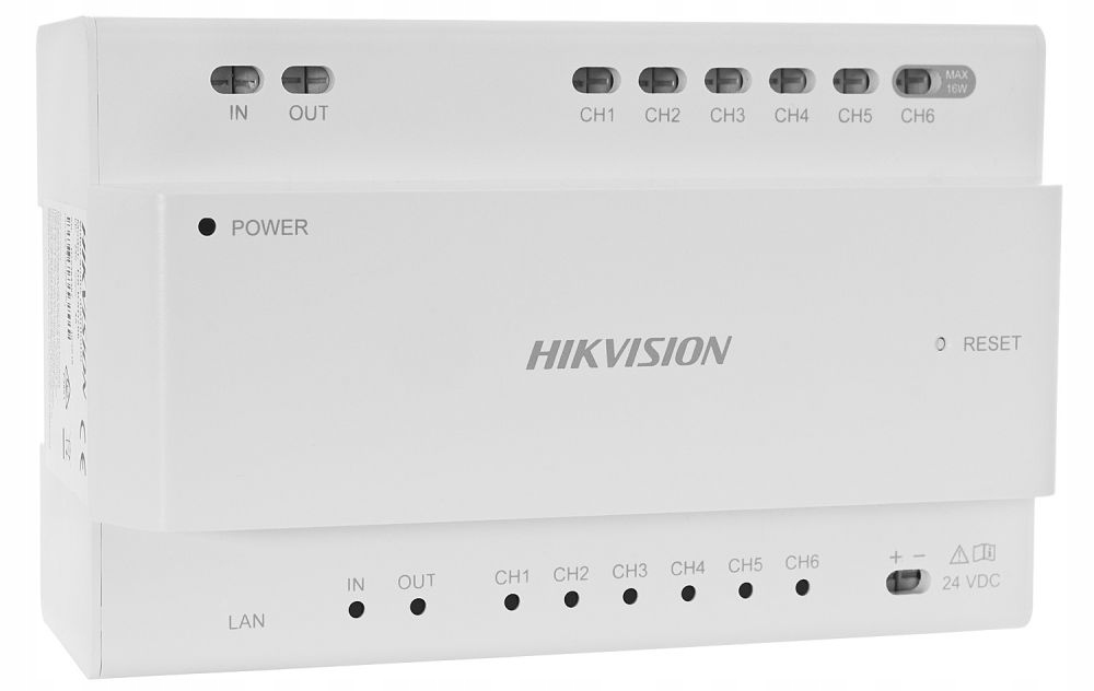 Dystrybutor audio/wideo oraz zasilania, Hikvision DS-KAD706Y Hikvision