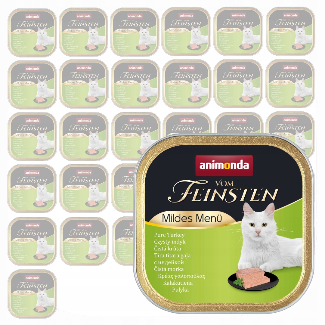 Levně Animonda Vom Feinsten Mild Menue 32x100g mokré krmivo pro kočky s krůtím masem