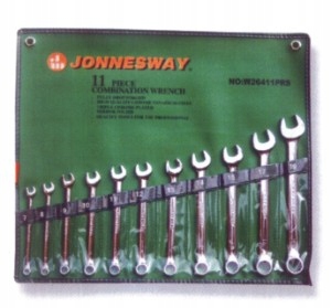 Jonnesway Očkoploché Kľúče Palcové KOMPLET11ks