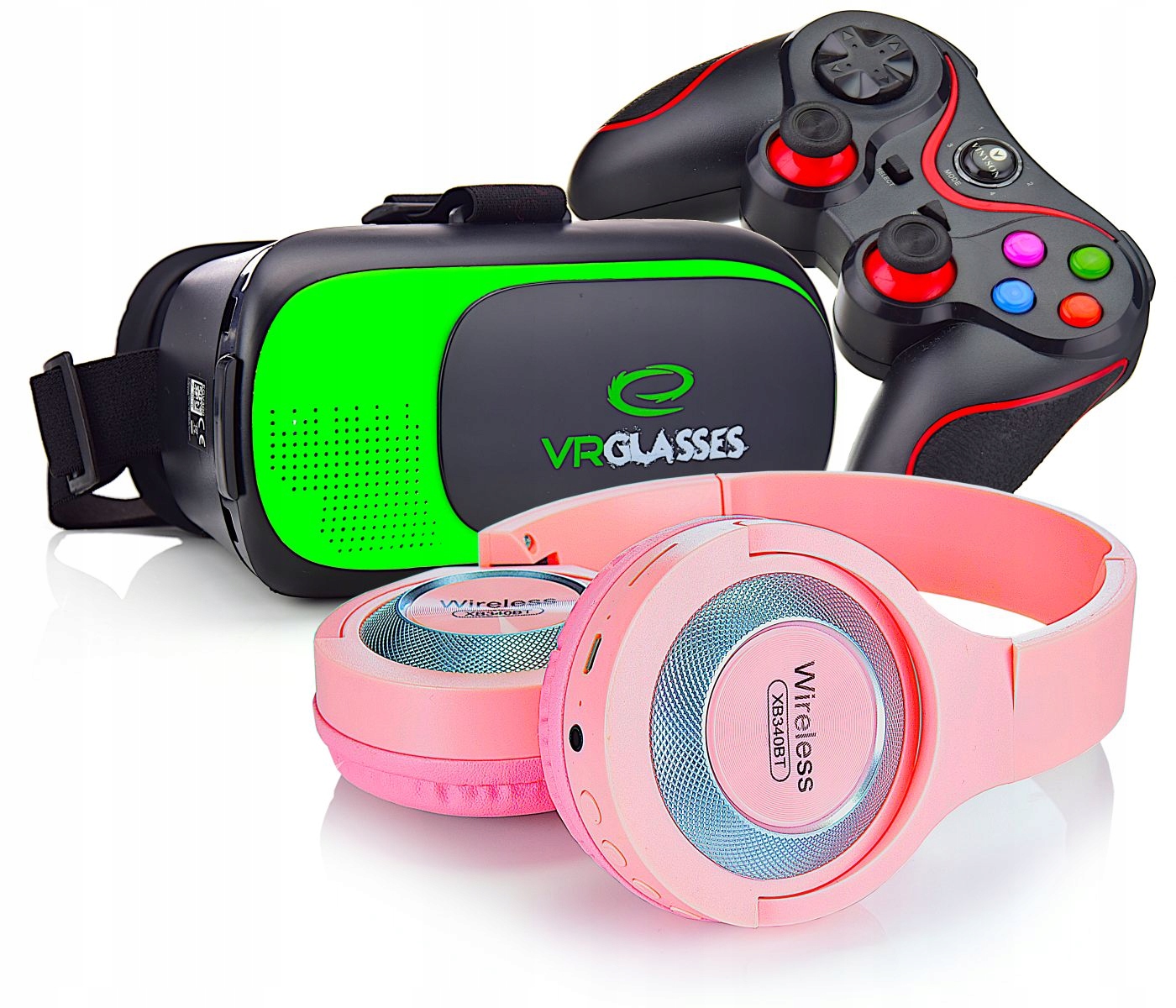 PREZENT POD CHOINKĘ GOGLE VR 360+GAMEPAD BLUETOOTH