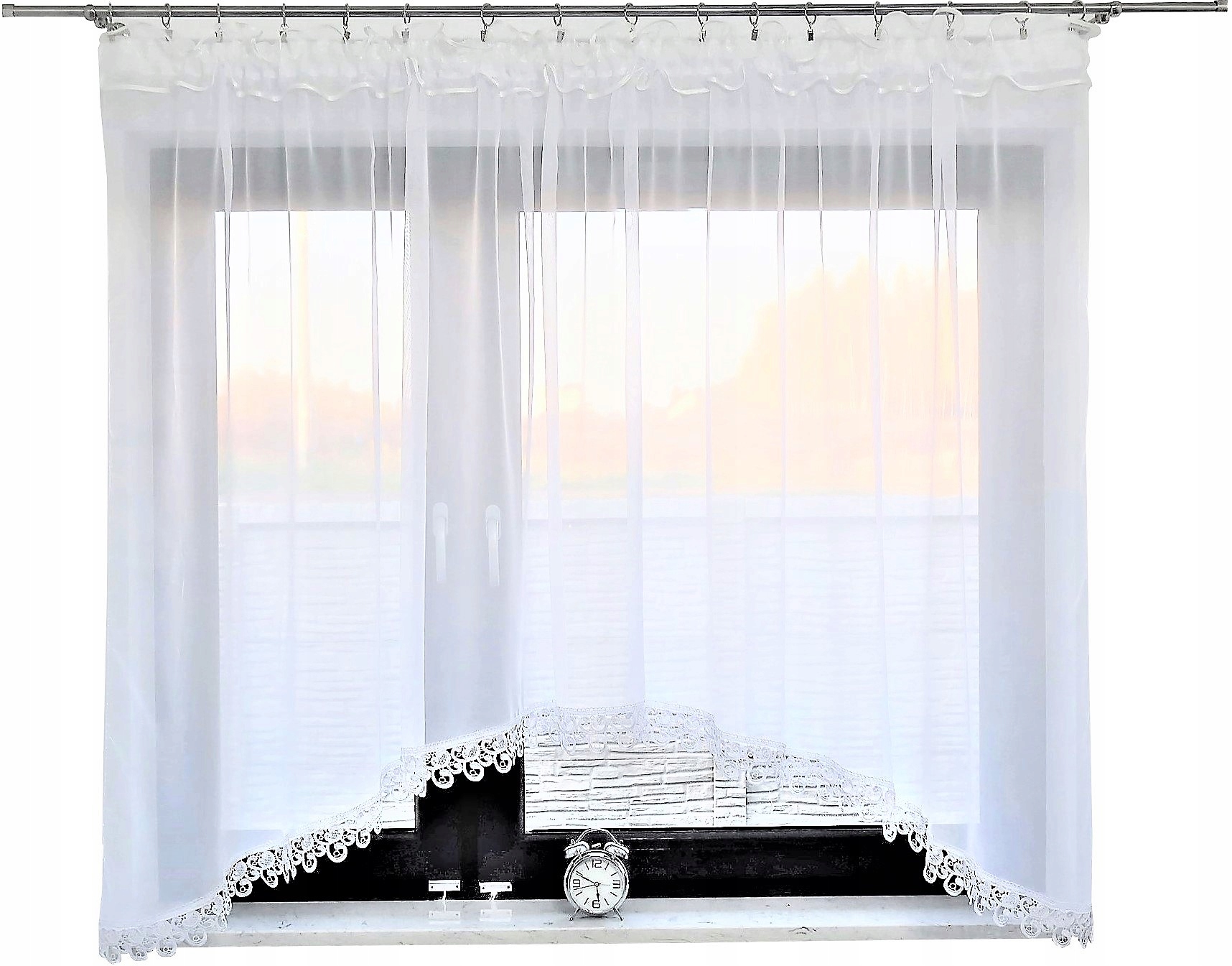 

Firana 300 x 150 CM Firany Gotowe Woal Łuk