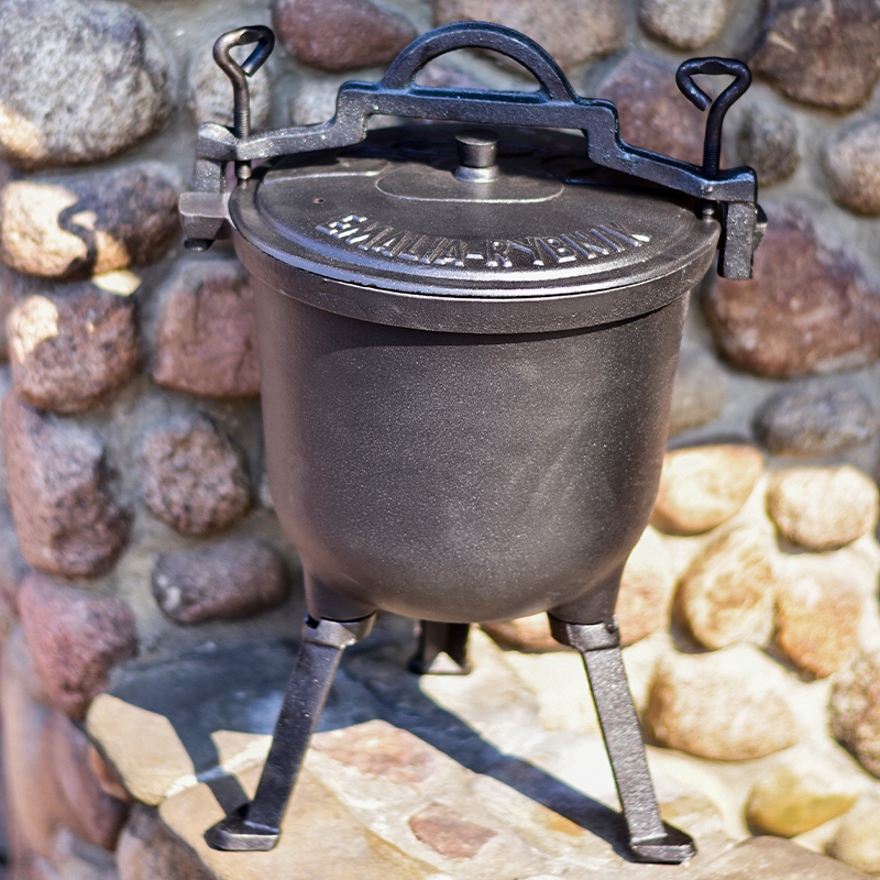 Kociołek ŻELIWNY myśliwski garnek na ognisko DUŻY 15 L Rodzaj stojący