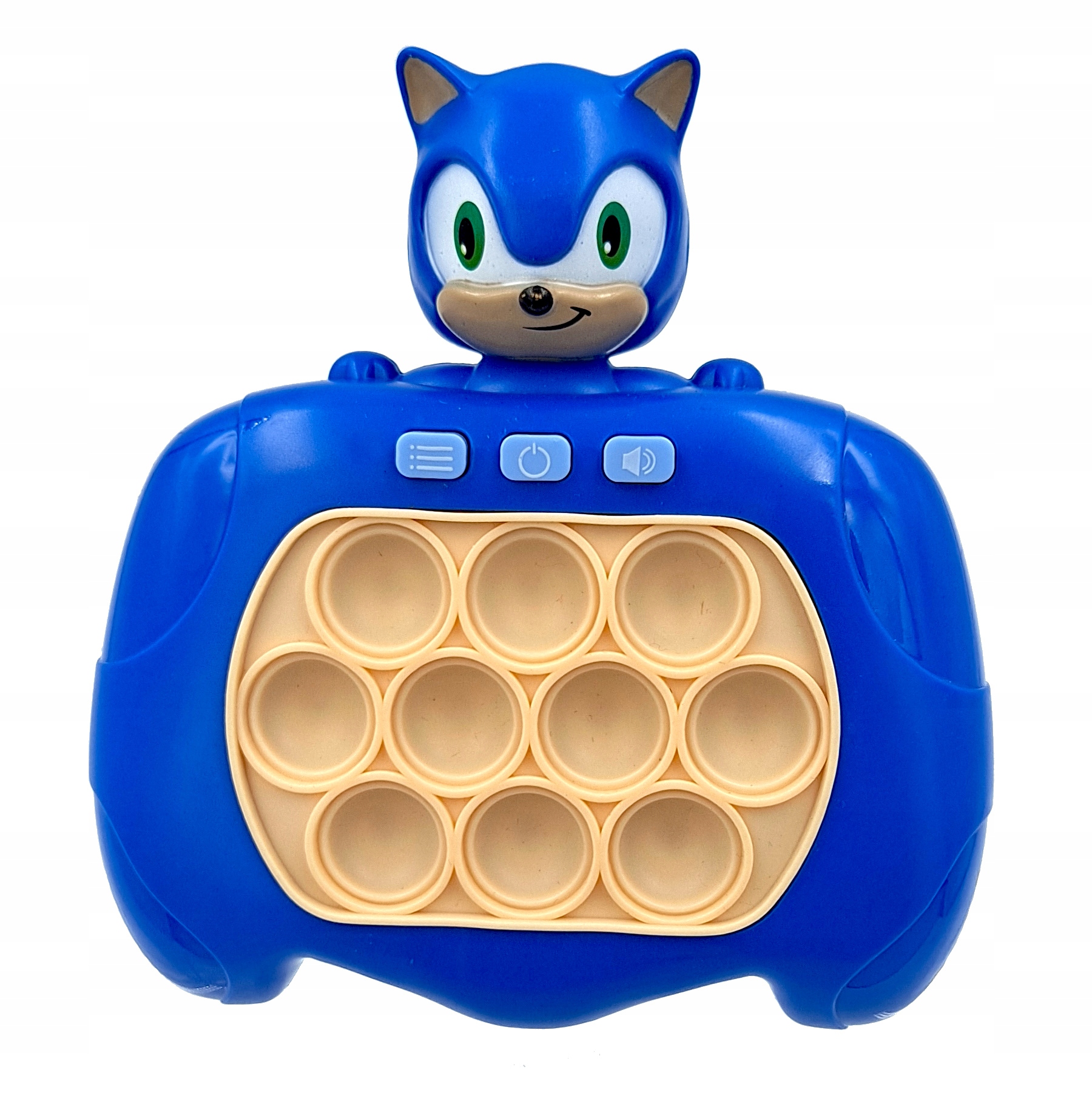 PUSH BUBBLE pop it senzorická hra konzola SONIC modrá hračka darček