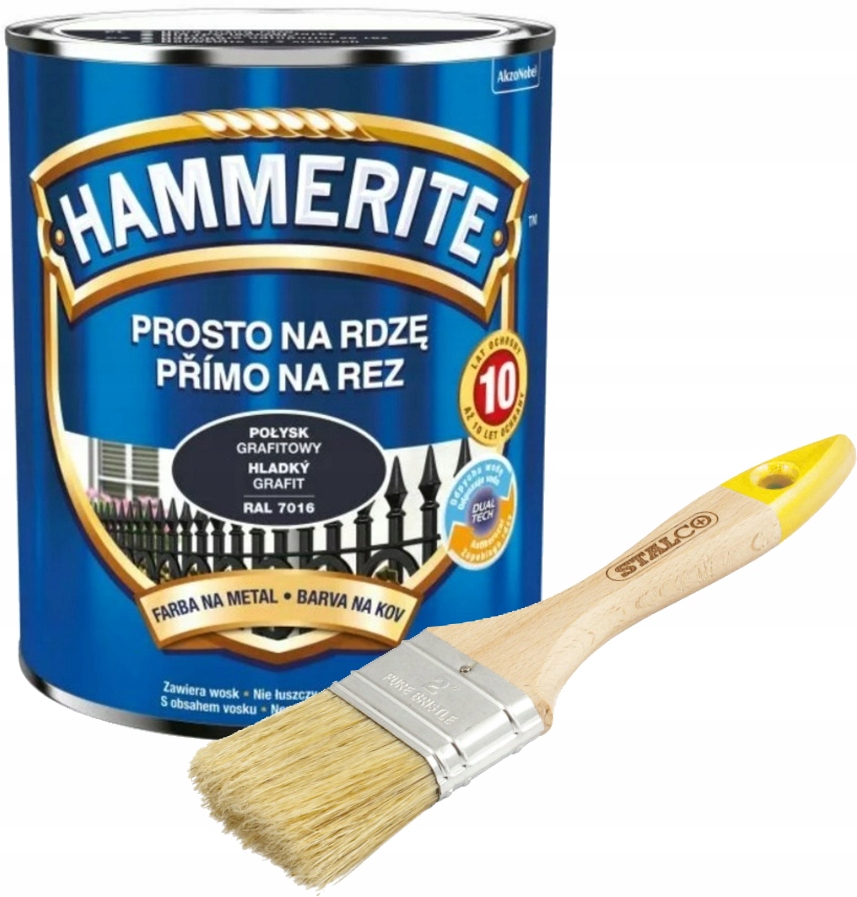 

Hammerite Na Rdzę Połysk Grafitowy 2,5L
