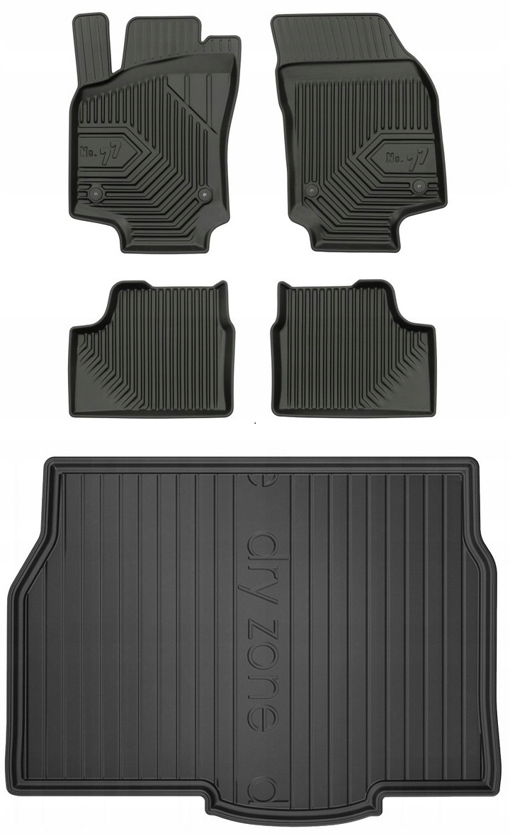 Set 77 Koberce a rohože Opel Astra H Hatchback 2004-2014 5 dveř