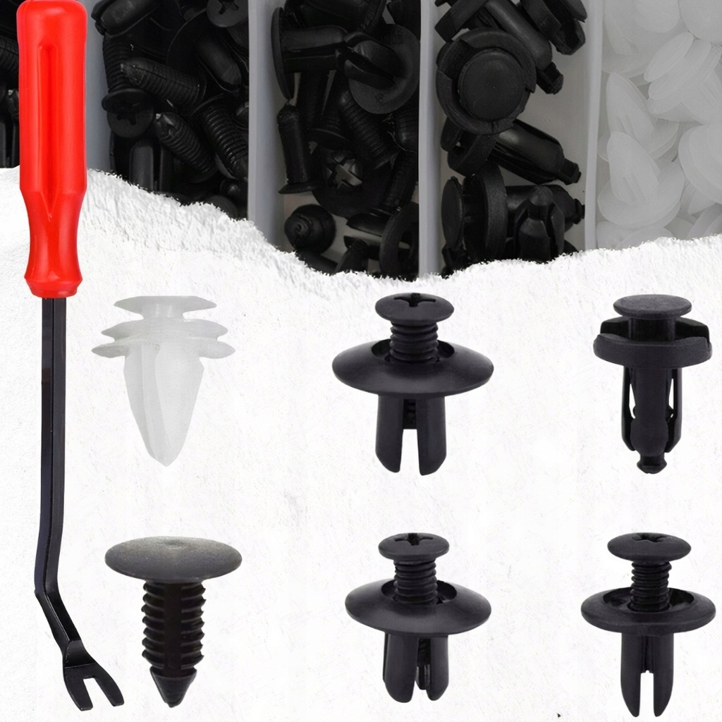 SPINKI KOŁKI KLIPSY SAMOCHODOWE DO AUTA TAPICERKI + ŚCIĄGACZ Marka inna