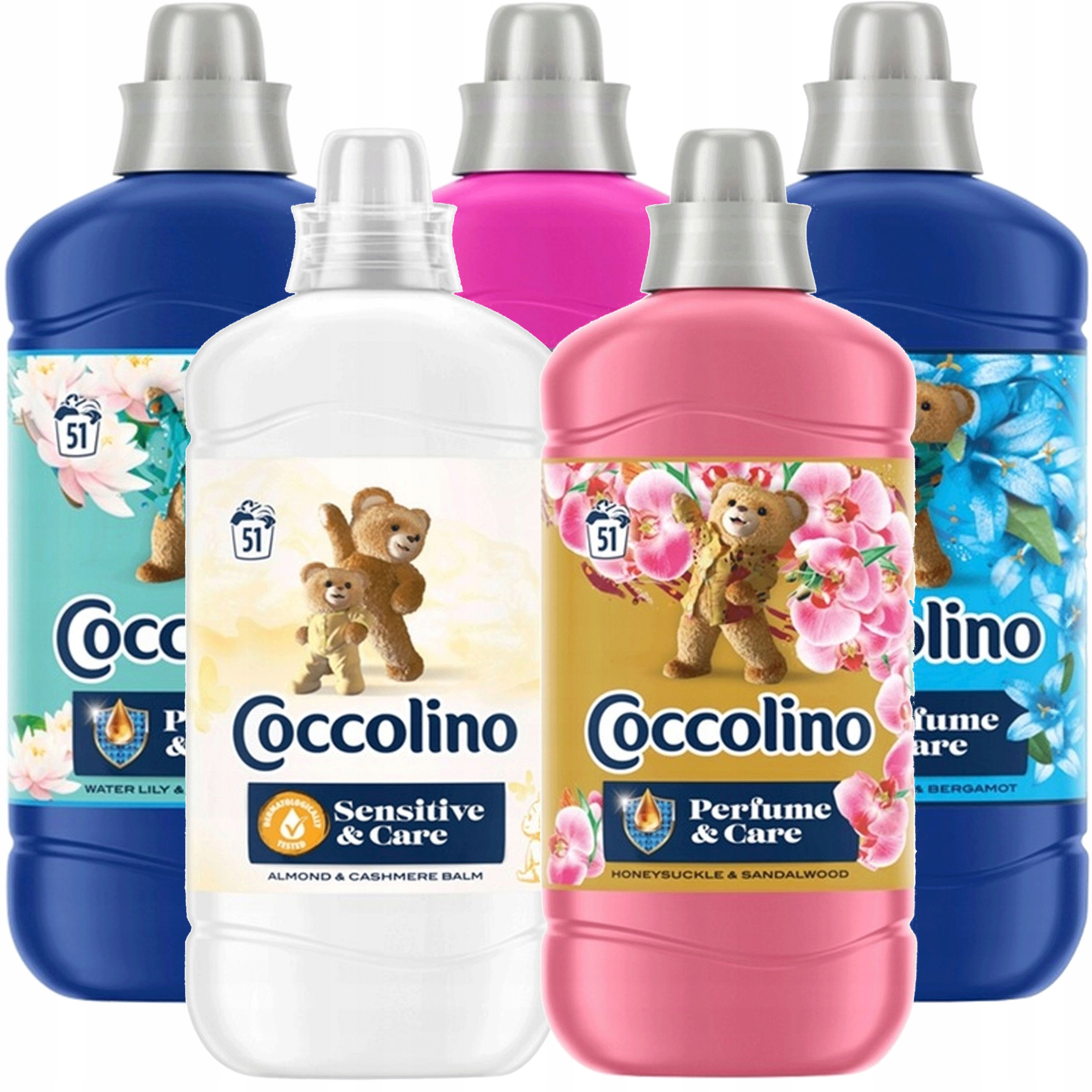 Levně Sada Coccolino Creations Bergamot & Water Lily 1,275l x5 MIX 6,375l