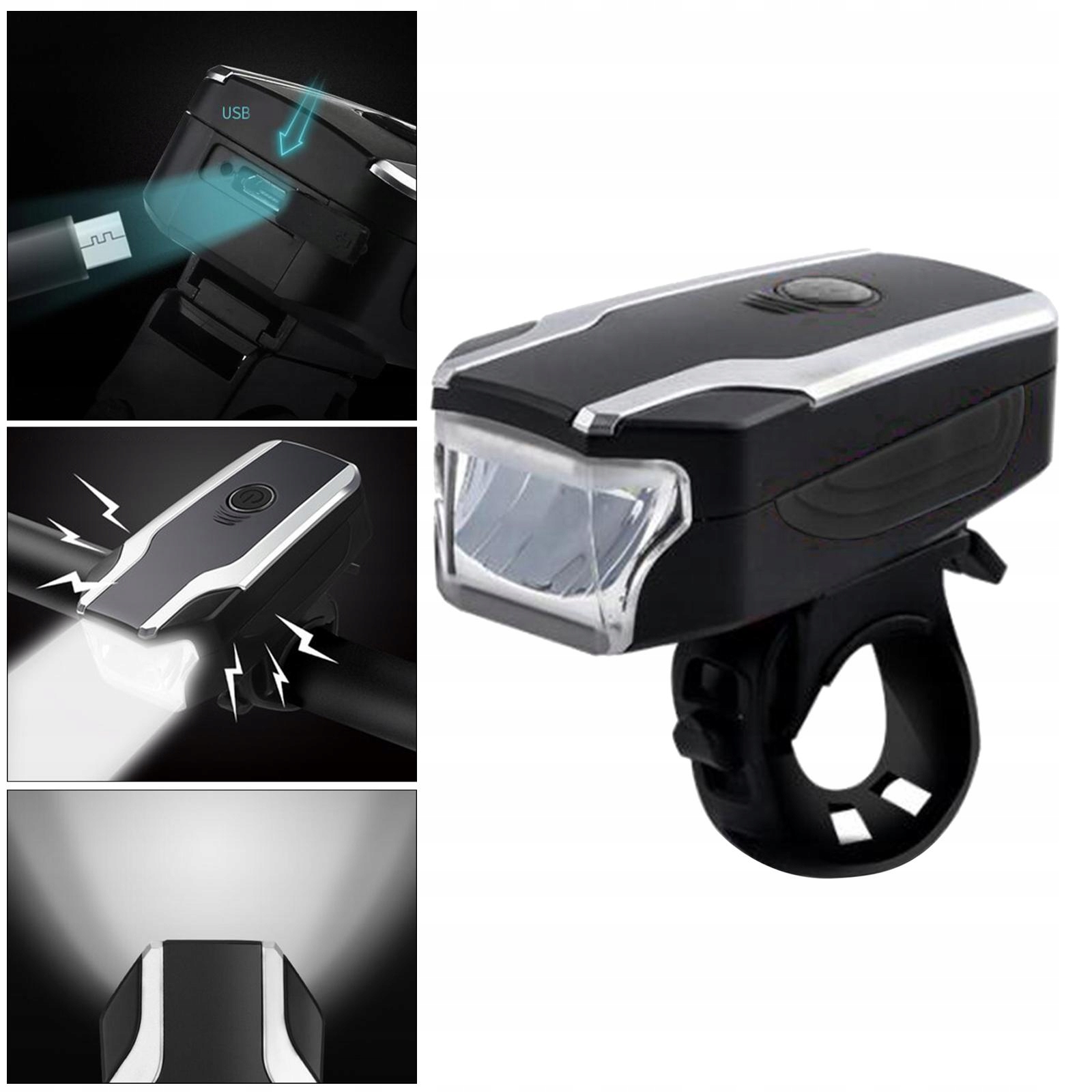 Róg rowerowy z akumulatorem Reflektor EAN (GTIN) 9585947856299