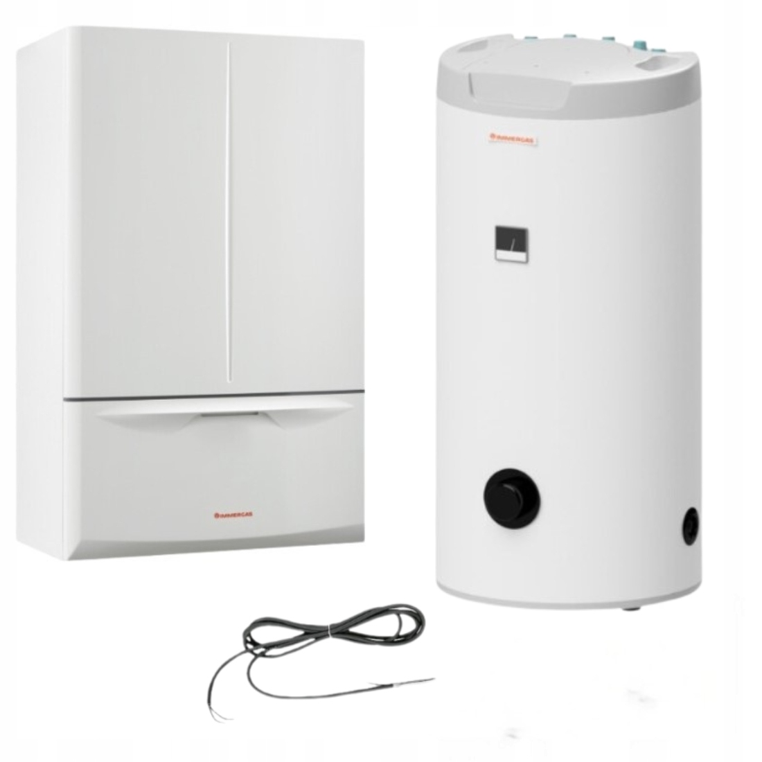 Piec Kocioł Gazowy Zestaw Extra 24 Standard Kondens Zasobnik 125 l Immergas