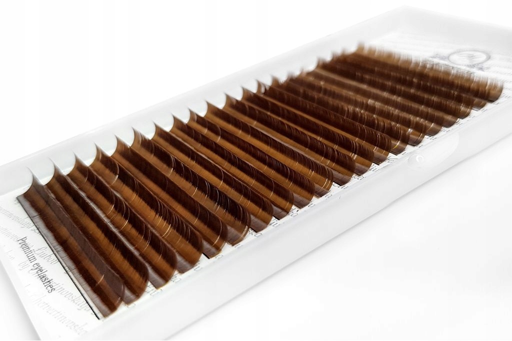 RZĘSY DO PRZEDŁUŻANIA BRĄZOWE PLATINUM C 0,07 9mm