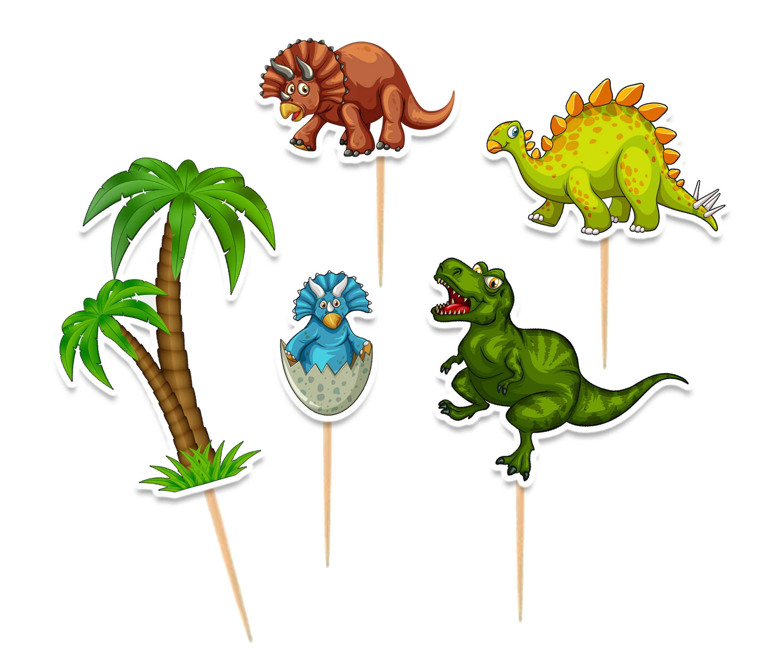 

Topper tort Dinozaory zestaw urodziny