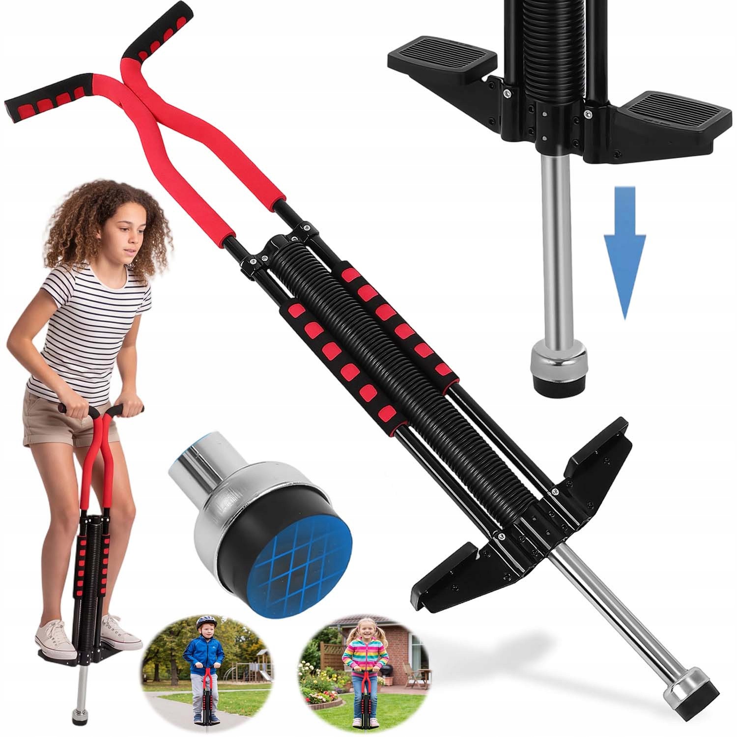 Pogo Jumper Skoczek Dla Dzieci Drążek Równowaga Jumping Ball Jumper Zabawka