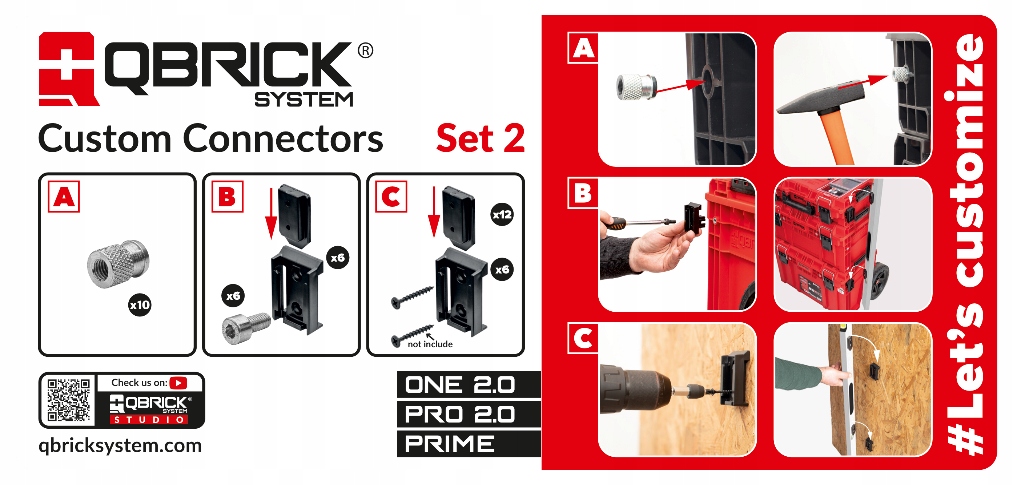 Adaptery QBRICK SYSTEM Custom Connectors Set 2 EAN (GTIN) 5901238258933