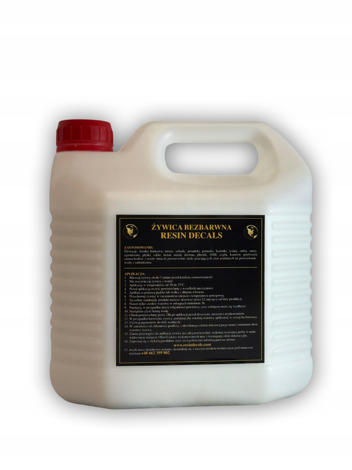 3 Litre Bezfarebná Živica Resin Decals S Tik Toka Dlažobné Kocky Terasy Dom