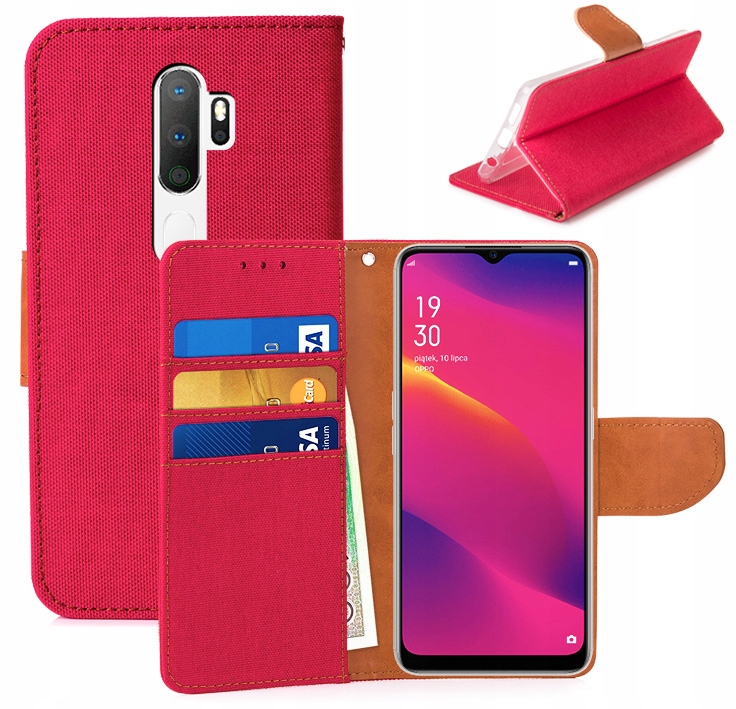 

Etui Portfel Canvas do Oppo A5 2020