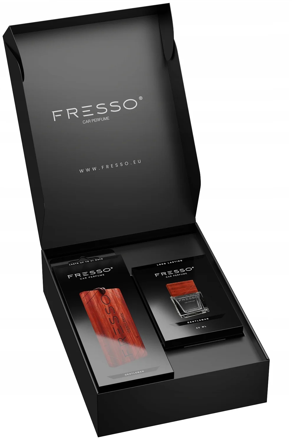 

Fresso Gentleman perfumy samochodowe zestaw